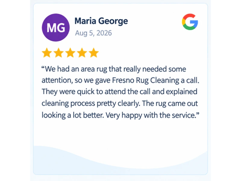 Client feedback from Maria George