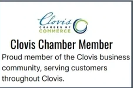 Clovis Chamber membership badge