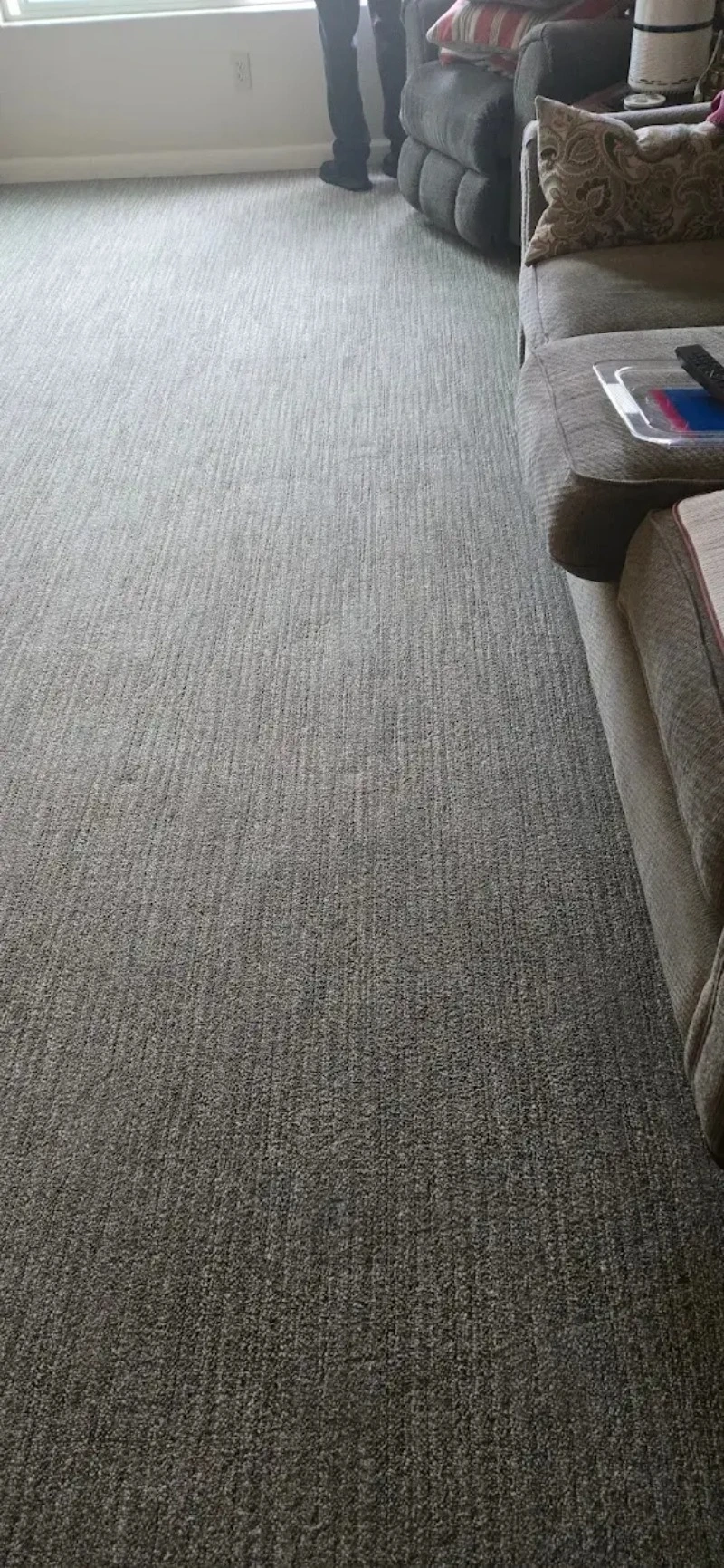 Persian style area rug after cleaning and home delivery